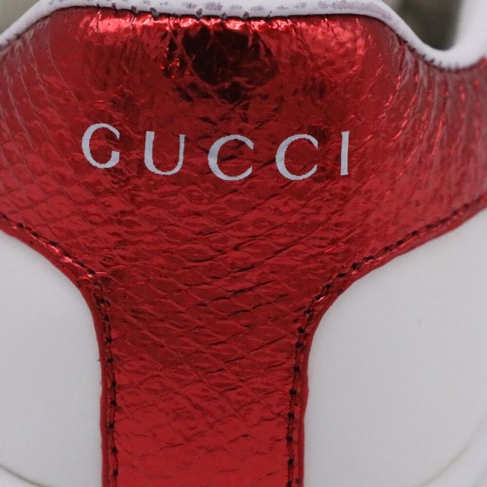 Gucci Ace Sneakers with Bee in White Leather - Picture 8 of 10